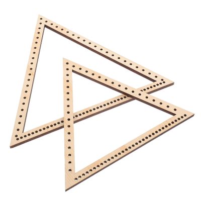 Housoutil Tapestry Knitting Machine DIY Kit Triangle Weaving Wood Frame Wall Tapestry