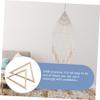 Housoutil Tapestry Knitting Machine DIY Kit Triangle Weaving Wood Frame Wall Tapestry view 2