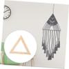 Housoutil Tapestry Knitting Machine DIY Kit Triangle Weaving Wood Frame Wall Tapestry view 3