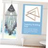Housoutil Tapestry Knitting Machine DIY Kit Triangle Weaving Wood Frame Wall Tapestry view 4
