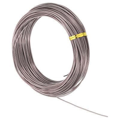 MECCANIXITY 17 Gauge 1.2mm Aluminum Wire, 100 Feet Bendable Metal Craft Armature Wire for Jewelry Making DIY Beading Floral Wreath Wrapping Sculpting, Brown