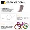 MECCANIXITY 17 Gauge 1.2mm Aluminum Wire, 100 Feet Bendable Metal Craft Armature Wire for Jewelry Making DIY Beading Floral Wreath Wrapping Sculpting, Brown view 3