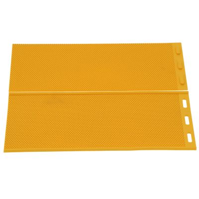 Beeswax Press Mold, 5.4mm Rubber Comb Foundation Sheet Yellow Beekeeping Accessory, Raised Pattern Press for Other Products