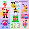 Non-Iron Fuse Beads Kit - 48 Vibrant Colors - 4960 Beads with 12 Glow-in-Dark Arts and Crafts Bundle view 2