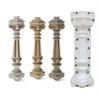 Decorative Roman Pillar Concrete Baluster Mold, 27.6 inch Garden Column Cast Mold, White view 1