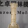 Decorative Roman Pillar Concrete Baluster Mold, 27.6 inch Garden Column Cast Mold, White view 3