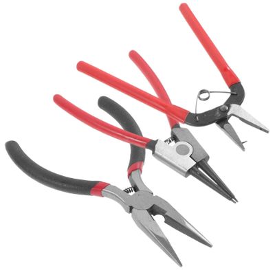 DIYEAH 3pcs Diy Handmade Crafts Punch Hole Puncher Heavy Duty Jewelry Making Tools Pliers