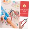 DIYEAH 3pcs Diy Handmade Crafts Punch Hole Puncher Heavy Duty Jewelry Making Tools Pliers view 3