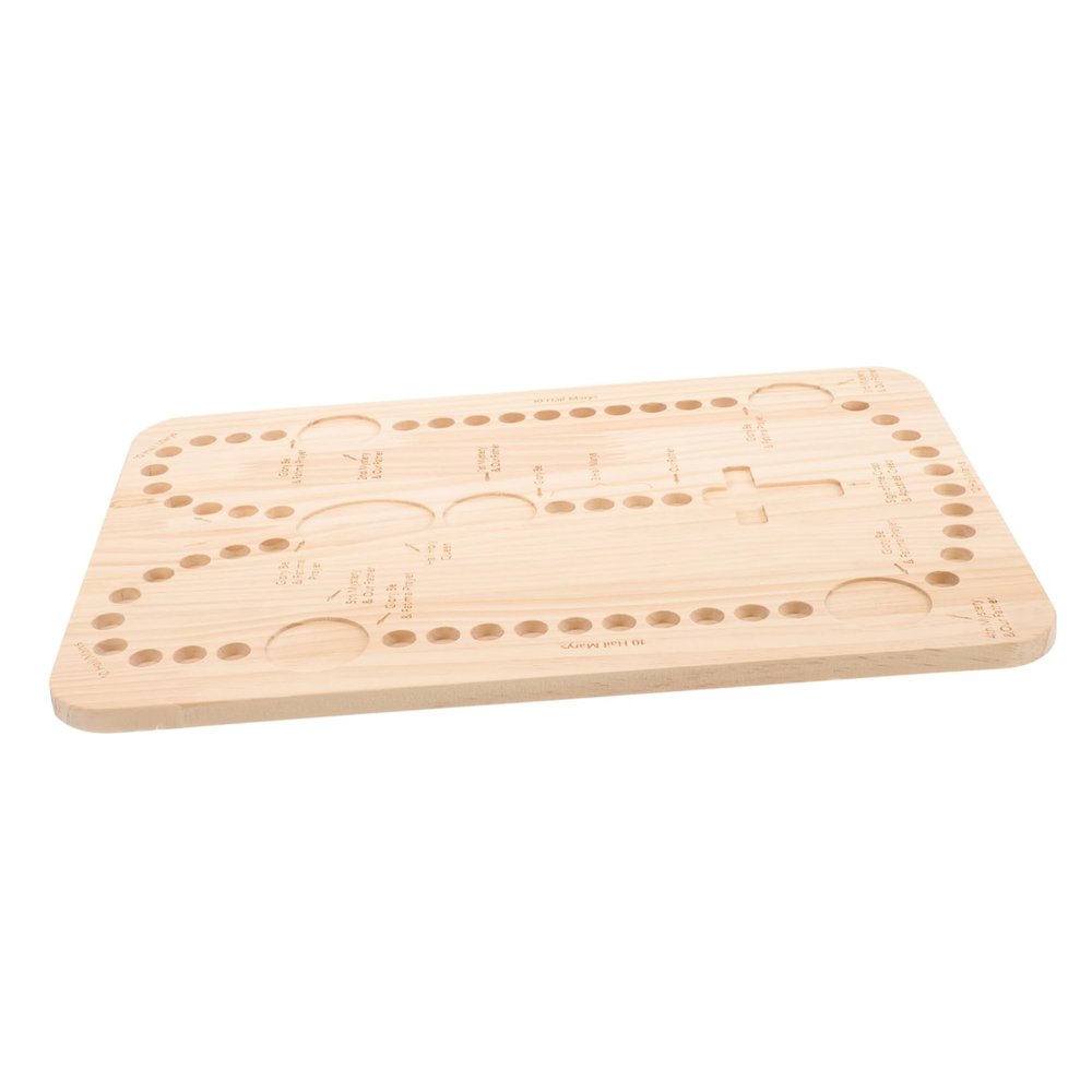 KALLORY Wooden DIY Bead Board for Jewelry Making Rosary Making Supplies Bead Mat Organizer