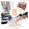 KALLORY Wooden DIY Bead Board for Jewelry Making Rosary Making Supplies Bead Mat Organizer view 3