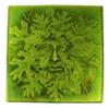 12" SQ. Deep .5" Greenman Texture Mold Glass Fusing view 3