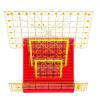 Wall Mounted Quilting Ruler Rack - 18 Slot Ruler Holder Organizer - Made in USA (Red) view 2