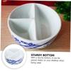 Beatifufu 1pc Long-Service Ceramic Plate Porcelain Paint Palette Divider for Artists Boys and Girls Students view 3