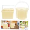 Holibanna 2pcs Compact Paint Brush Washer Portable Watercolor Palette Brush Holder Cleaning Bucket Handle view 2