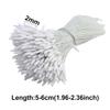 LKXHarleya 1480PCS Matte Pointed Core Stamen, Single Head Floral Stamens for Flower Making Wedding Scrapbook Decoration DIY Crafts Accessories, White view 2