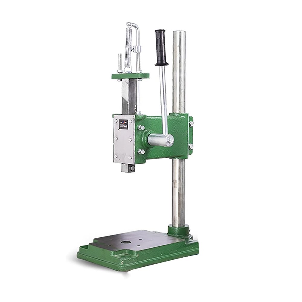15.7in Maximum Height, Benchtop Stamping Press, 700lb Heavy Duty Manual Arbor Press, Leather Stamping Machine for DIY Leather Crafts Hole Punching, Pressed Copper Cutting and Stitching Presses(Square