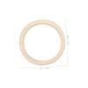 Angoily Diy Craft Decor 100pcs Round Shape Hollowed Wooden Slices 5cm Mini Wood Chips Natural Decorative Wood for Scrapbooking view 2