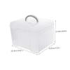 balacoo Portable Plastic Photo Storage Box Organizer Adjustable Craft Card Organizer Durable Transparent Container for Pictures and Game Cards view 2