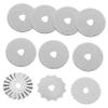 OFFIGAM 10pcs Quilting Cutting Blades Replacement Rotary Cutter Blades for Skip Rotary Cutter for Sewing Craft Quilting view 1