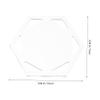 OSALADI 5pcs Acrylic Quilting Templates Hexagon for DIY Patchwork Projects Sewing Ruler for Cutting Crafting Quilting and Sewing Enthusiasts view 2