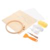 Uonlytech Handcraft Coaster Coaster Material Kit Material Punch Needle Kit for Beginners view 1