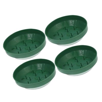 Angoily Flower Arrangement Trays Round Needle Plate 4 Pack Foam Trays for Floral Decorations