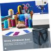 Veemoon Large Capacity Crochet Bag Organizer for Knitting Tools Wool Yarn Storage Tote Zipper Pockets for DIY Projects view 3