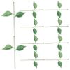 Happyyami 10sets Artificial Flower Stems Leaves Realistic Floral Bouquet Accessories for Home Wedding Garden and Office Decor view 1