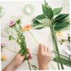 Happyyami 10sets Artificial Flower Stems Leaves Realistic Floral Bouquet Accessories for Home Wedding Garden and Office Decor view 3