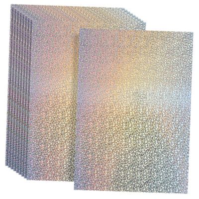 DIYEAH 10 Pack Holographic Cardstock Paper Glitter Cardstock Card Stock for Crafting Decorations
