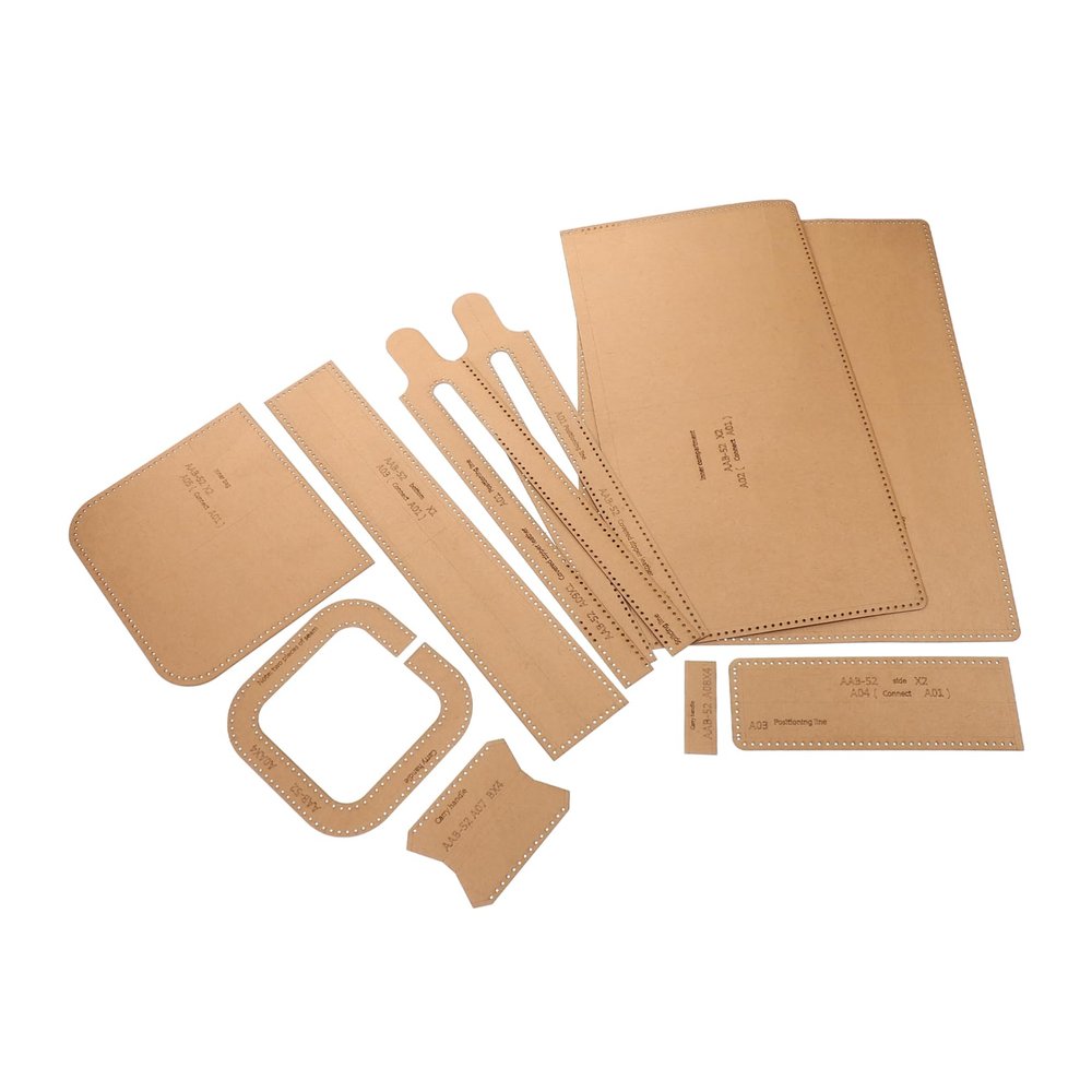 Artibetter 1set Leather Handbag Templates Craft Bag Template Kit for Handmade Bag Making Kraft Paper Patterns for Work and Casual Use