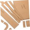 Artibetter 1set Leather Handbag Templates Craft Bag Template Kit for Handmade Bag Making Kraft Paper Patterns for Work and Casual Use view 3