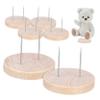 CORHAD 6 Pack Woven Doll Base Support Stand for Crochet Dolls Display Holder Stand view 1