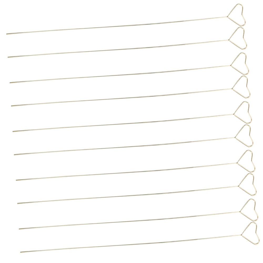Lurrose 20pcs Metal Floral Card Picks for Weddings Birthdays Flower Place Card Holders Heart Shape Clips for Bouquets Craft Decorations