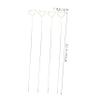 Lurrose 20pcs Metal Floral Card Picks for Weddings Birthdays Flower Place Card Holders Heart Shape Clips for Bouquets Craft Decorations view 3
