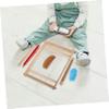 Angoily Handwoven Tapestry Wooden Loom DIY Weaving Kit Knitting Blanket Loom Weaving Shuttle view 2