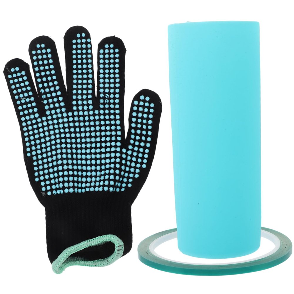Gadpiparty 1set Silicone Tumbler Sleeves for Sublimation Press Kit High Covers Gloves and - Tape for Custom Designs and Crafts