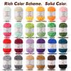 3 Pack Lime Green Fluffy Velvet Yarn for Crocheting, Chunky Chenille Baby Blanket Yarn for Crochet, Soft Fuzzy Puzzle Yarn for Knitting, (50g/1.77oz Each) Bulky Thick Amigurumi Crochet Yarns view 3