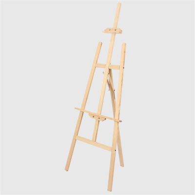 TXGJWRA 1.45m Floor Easel, A-Frame Solid Wood Easel Portable Painting Easel Artboard Display Stand for Shop, Cafe, Hotel,SKCNAG3567-F-1.45m