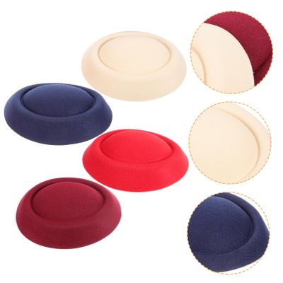 Toyvian Mini Diy Top Hats for Women Pcs Beret Diy Round Base Wear-resistant Hat Making Supply
