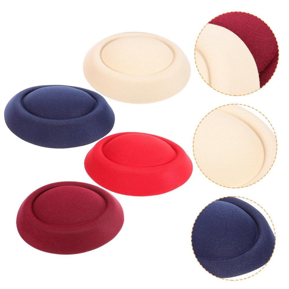 Toyvian Mini Diy Top Hats for Women Pcs Beret Diy Round Base Wear-resistant Hat Making Supply
