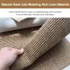16"/18"/24"/31.5"/39.4" Width Natural Sisal Jute Webbing Roll, Hand-oven Linen Material Closed Mesh Webbing Sheet for Cabinet Chair Ceiling Repair Furniture Restoration Upholstery/Craft Projects(16" W view 2