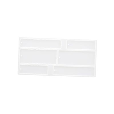 DOITOOL 1set Bookmark Mold Silicone Epoxy Mould for Custom Bookmarks Keychains and Ornaments Create Unique Designs Tassels for and Crafts