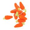 OHPHCALL 10 Pack Mini Felt Carrot Charms DIY Brooch Pins Easter Decor Wool Felt Carrot Ornaments view 1