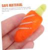 OHPHCALL 10 Pack Mini Felt Carrot Charms DIY Brooch Pins Easter Decor Wool Felt Carrot Ornaments view 2