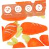 OHPHCALL 10 Pack Mini Felt Carrot Charms DIY Brooch Pins Easter Decor Wool Felt Carrot Ornaments view 4