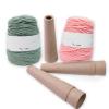 Fuhiueos 6Pcs Portable Yarn Winding Tubes Wool Winding Tube Wool Winder Set Knitting Tube Paper Yarn Winding Cardboard Tubes view 2