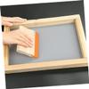 Uonlytech 2Pcs Wooden Screen Printing Squeegee Set Dual-use Ink Scraper for Printing Methods for Artists Sturdy and Solvent-Resistant view 3