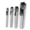 ORFOFE 4pcs DIY Leather Craft Hole Punch Tool Set Star Hole Puncher Steel Belt Puncher Ergonomic Design view 1