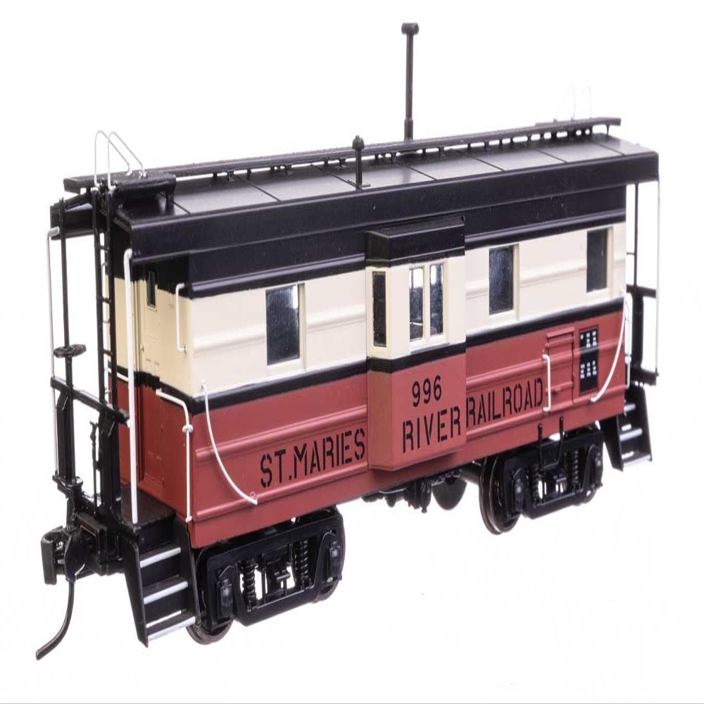 Walthers Proto 920-103661 HO Scale Milwaukee Road Rib Sided Caboose - St. Maries River Railroad #996 (red, White, Black; Oil Stove)